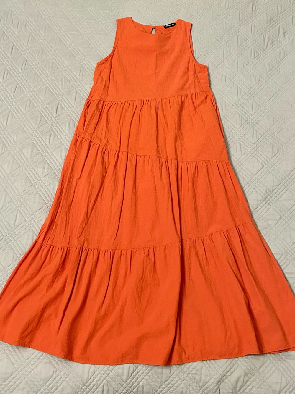 Pretty Garden Women’s Orange Maxi Dress, Size Small